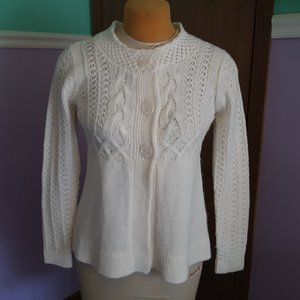 St. John's Bay - Women's White Sweater - Size PSmall
